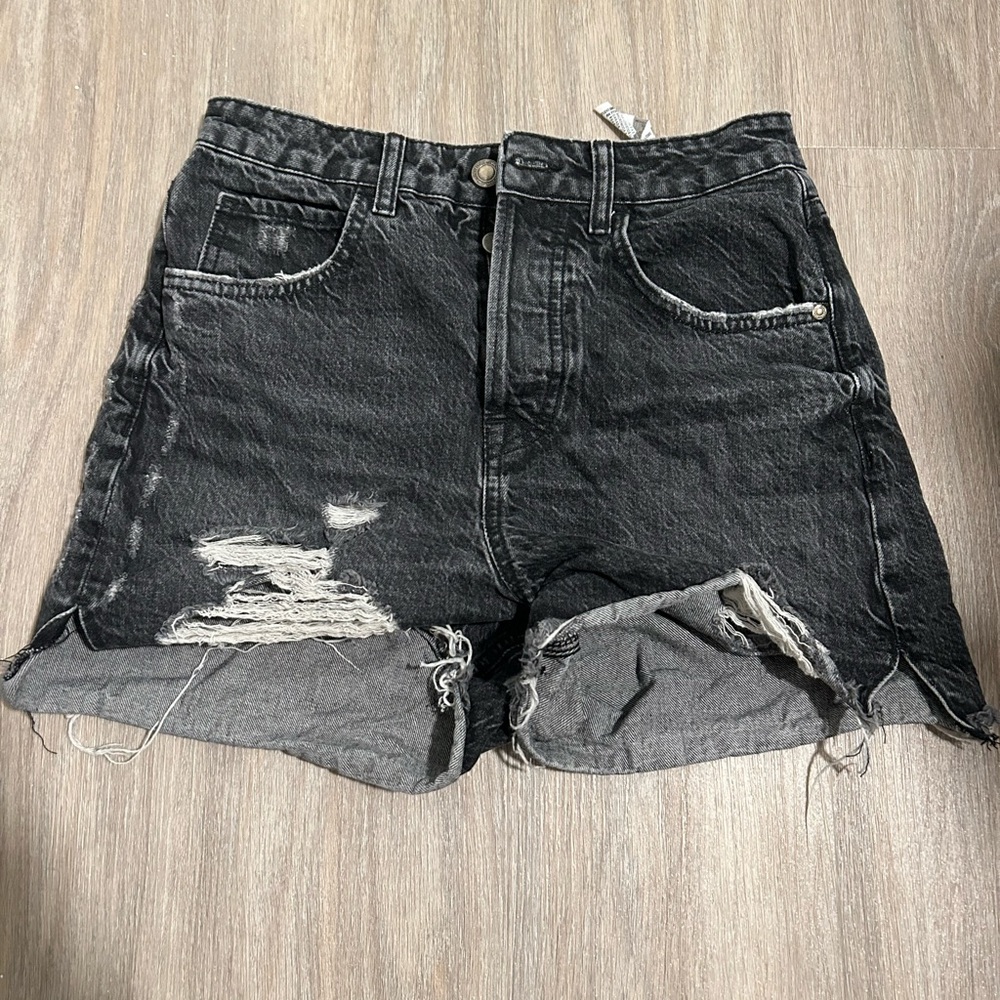 Zara Distressed Shorts - 6